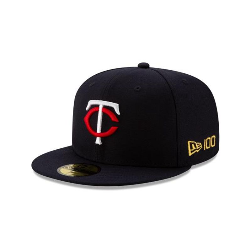 MLB Minnesota Twins Team Color 59Fifty Fitted (OYN1726) - Black New Era Caps